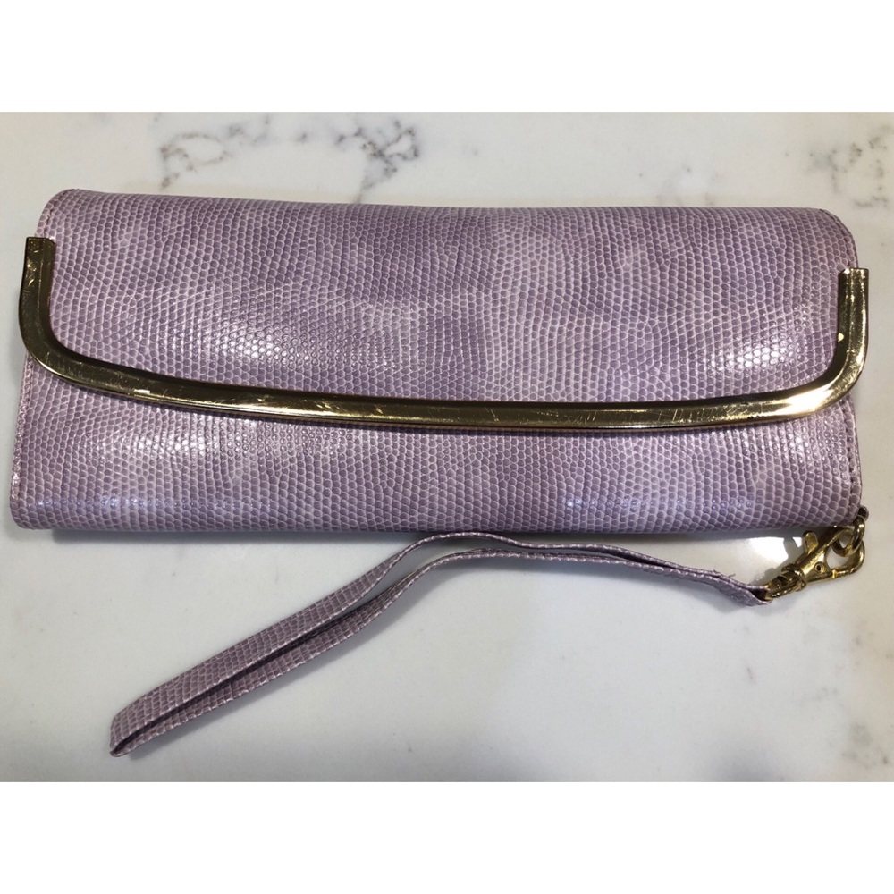 Urban Outfitters Patent Snakeskin Clutch/Wristlet